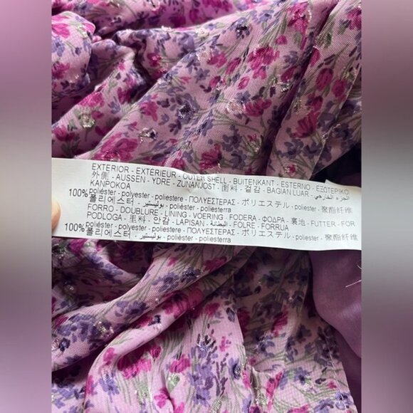 Blogger Fav ZARA FLORAL PRINTED DRESS WITH DRAPING Size Medium - Picture 13 of 15